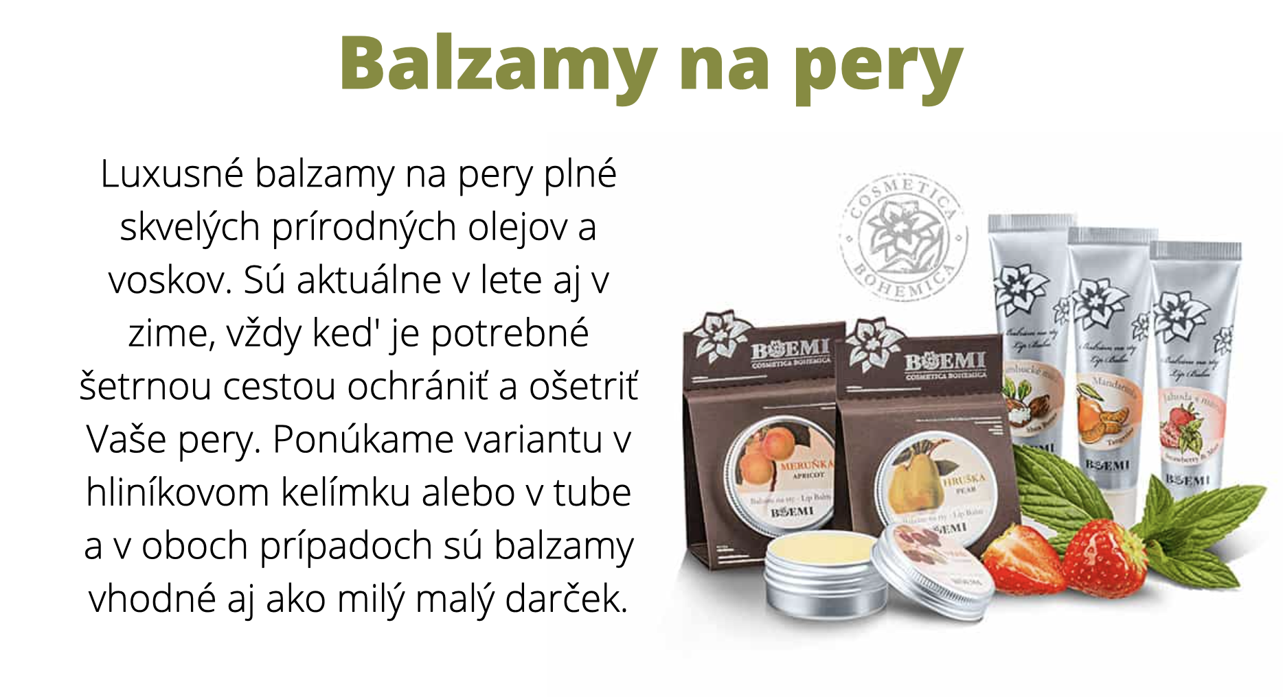 Balzamy na pery